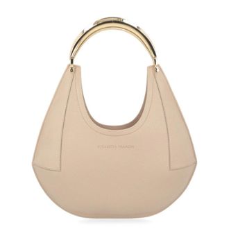 Elisabetta Franchi Handbags, female, Beige, ONE SIZE, Greige Shoulder Bag