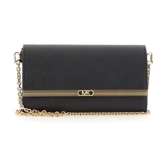 Michael Kors Clutches, female, Black, Size: ONE SIZE Black Saffiano Leather Clutch