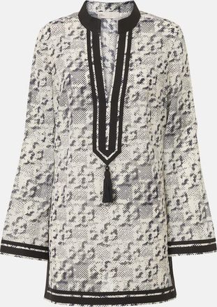 Tory Burch Tunica in seta e cotone con stampa