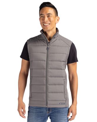 Cutter & Buck Evoke Hybrid Softshell Recycled Mens Full Zip Vest