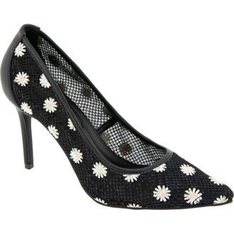 BCBGeneration Bissha Floral Pump in Black/Daisy at Nordstrom Rack, Size 6.5