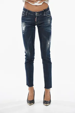 Dsquared2 Vintage-Effect Jeans JENNIFER Low-Rise 13cm Dsquared2