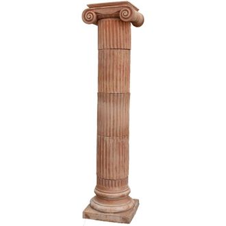 Biscottini International Biscottini - Columna I&oacute;nica En Terracota De Galestro, 100% Made In Italy, Totalmente Hecha A Mano