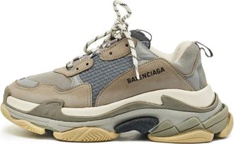 Balenciaga Scarpe stringate Triple S in pelle 2017 - Grigio