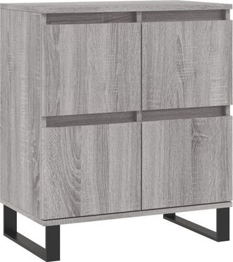 vidaXL Vidaxl - Aparador de madera contrachapada gris Sonoma 60x35x70 cm