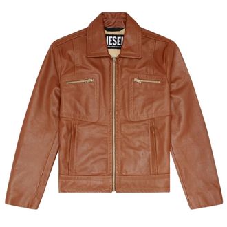Diesel L-Cale bruin leren jack