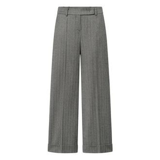 Windsor Broeken, Dames, Grijs, XL, Katoen, Double Cotton Stretch Marlene Broek