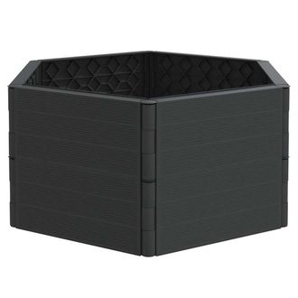 Berkfield Home Garden Planter Anthracite PP in Charcoal