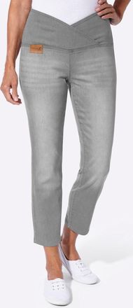 Casual Looks 7/8-Jeans CASUAL LOOKS, Damen, Gr. 36, Normalgr&ouml;ssen, light grau, denim, 81% Baumwolle, 17% Polyester, 2% Elasthan, unifarben, 7/8-L&auml;nge, Jeans 7/8-Je