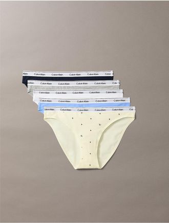 Calvin Klein Womens Icon Logo 5-Pack Low Rise Bikini - Multi - XL