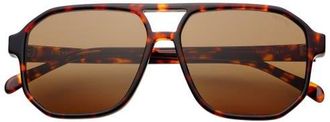Freyrs Eyewear Billie Aviator Sunglasses in Dark Tortoise/solid Brown at Nordstrom