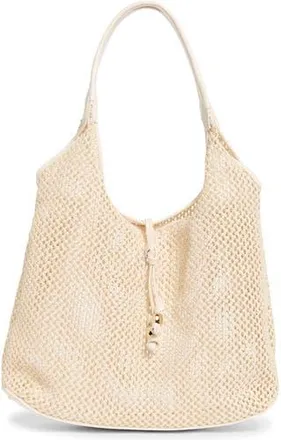 Steve Madden Sabrina Woven Tote with Shoulder Bag in Cotton Straw at Nordstrom Rack