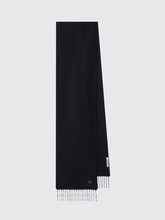 Valentino Garavani Sciarpa in puro cashmere con logo VLogo Signature