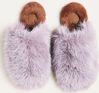 Maeve Fuzzy Faux Fur Slippers