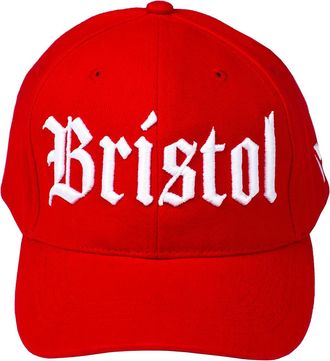 Generic Bristol Red Curved Peak Cap (Represent Headwear)