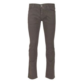 Jacob Cohen Heren, Jeans, Grijs, Maat: W35 Katoen