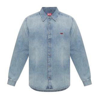 Diesel Casual Shirts - Heren - Spijkeroverhemden - Blauw - L - Overhemden
