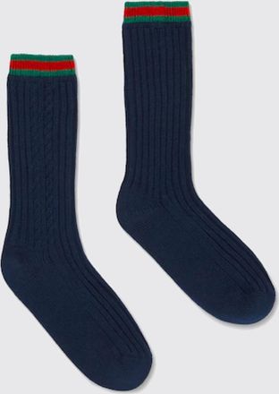 Gucci Calze Web in maglia di cotone a coste