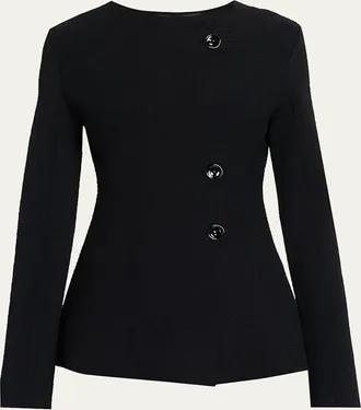 Proenza Schouler Sukki Boucle Collarless Jacket
