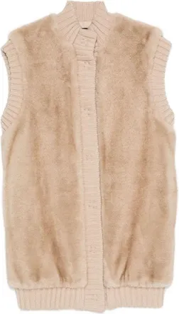 Pinko Genovese Faux Fur Waistcoat