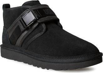UGG Mens Neumel Snapback Suede Boots In Black