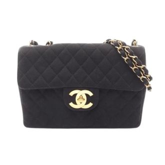 Chanel Pre-owned Vintage Schoudertas - Dames - Pre-owned - Zwart - Maat: ONE Size Katoen