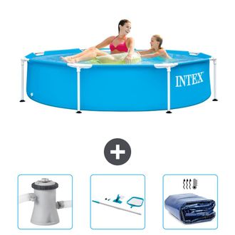 Intex Piscina Con Estructura Redonda - 244x51 Cm - 4-piezas Scb81