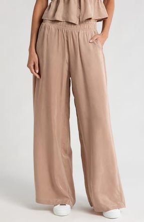Travis Mathew Chardonnay Sunday Wide Leg Pants in Almondine at Nordstrom Rack, Size X-Small