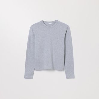 Asket The Long Sleeve T-Shirt Grey Melange