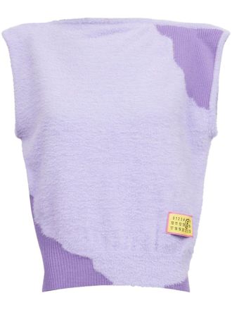 Maison Margiela Top smanicato - Viola