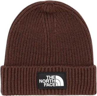 The North Face M Logo Box Cuffed Beanie - Heren - Outdoor handschoenen - Bruin - ONE Size - Fitness