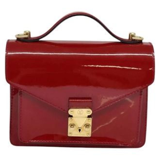 Louis Vuitton Pre-owned Handbags, female, Red, Size: ONE SIZE Pre-owned Monceau Handbag