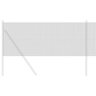 Berkfield Home Modern Welded Wire Fence Grey 0, 5x100 m Steel