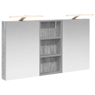 vidaXL Juego De Muebles De Ba&ntilde;o Con Estante 3 Pcs 110 X 10,5 X 60,5 Cm Vidaxl