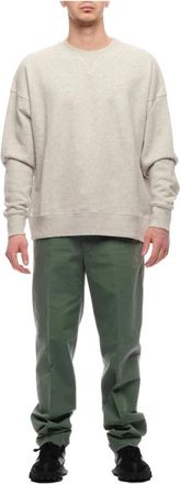 Amish Sweatshirt - Heren - Sweatshirts - Beige - L - Katoen - Hoodies & sweatvesten