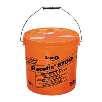 Sopro Mortero De Montaje Racofix 8700 1: 3 (agua / Mortero) Cubo De 15 Kg Sopro