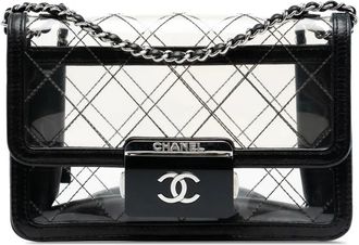 Chanel 2016-2017 Small PVC Naked Beauty Lock Flap crossbody bag - Nero