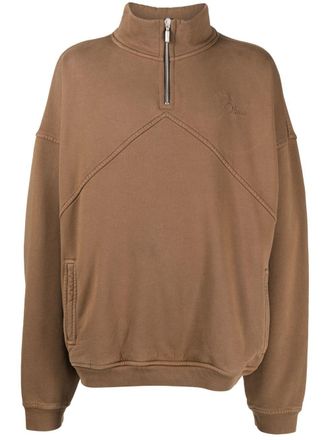 Rhude logo-embroidered sweatshirt - Brown