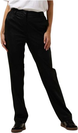ALIX The Label Glitter Print Trendy Broek - Dames - Straight fit broeken - Zwart - M - Broeken