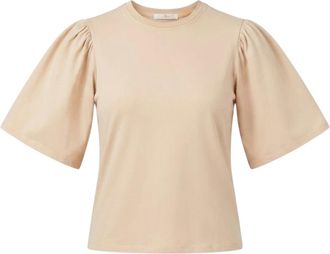 7 For All Mankind Donna, Top, Beige, S, new