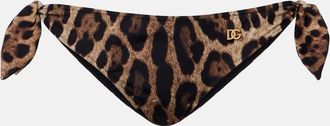 Dolce & Gabbana Leopard-print bikini bottoms