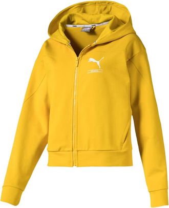 Puma Hoodie met rits - Geel