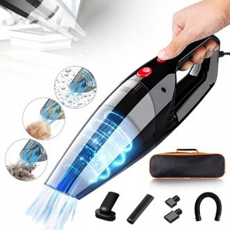 OEM Potente Aspiradora De Mano Para Coche + Boquillas De 120 W