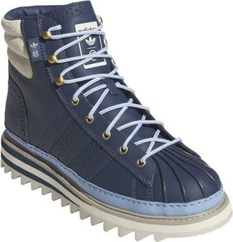 adidas x CLOT by Edison Chen Gender Inclusive Pro Model Sneaker Boot in Cream White/Mineral Blue at Nordstrom, Size 12.5 Womens