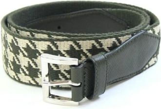 Prada Pre-owned Belts, female, Multicolor, Size: ONE SIZE Pre-owned Canvas belts