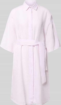 0039 Italy 0039 Italy Leinenkleid aus reinen Leinen Modell Derby in Hellrosa, Gr&ouml;&szlig;e XXL