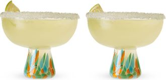 Twine Segunda Vida Viajar Margarita Glasses Set of 2 in Clear at Nordstrom