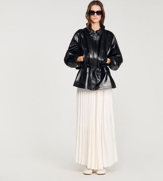 Sandro Smooth leather jacket