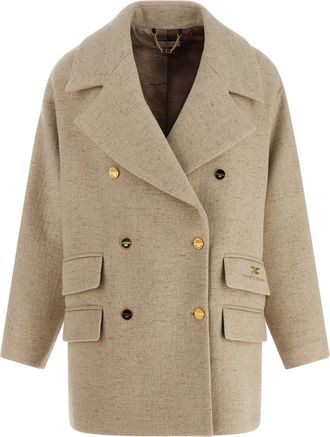 Elisabetta Franchi Double Breasted Coat