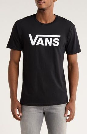 Vans Logo Cotton Graphic T-Shirt in Black/white at Nordstrom Rack, Size Xx-Large